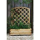Forest Toulouse Rectangular Planter Natural Timber 1000mm x 400mm x 1350mm (27359)