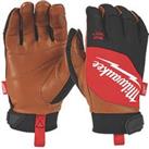 Milwaukee Hybrid Leather Gloves Black / Brown X Large (284GC)