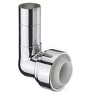 Pegler Terrier Chrome-Plated Brass Push-Fit Reducing 90 Elbow F 10mm x M 15mm (28509)
