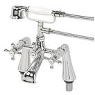 Swirl Traditional Deck-Mounted Bath Shower Mixer Tap Chrome (28552)