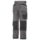 Snickers 3212 Duratwill 3212 Holster Pocket Trousers Grey / Black 35" W 32" L (28560)