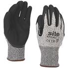 Site Gloves Grey / Black Medium (285HP)