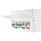 British General Fortress 16-Module 8-Way Populated High Integrity Dual RCD Consumer Unit with SPD (2