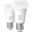 Philips Hue ES A60 RGB & White LED Smart Light Bulb 6.5W 806lm 2 Pack (291JC)