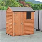 Shire Begonia 6' x 4' (Nominal) Reverse Apex Overlap Timber Shed (296TJ)