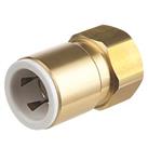 Flomasta Twistloc Brass Push-Fit Adapting Female Coupler Pipe Fitting Adaptor 22mm x 3/4" (301K