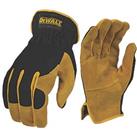 DeWalt DPG216L Leather Performance Hybrid Gloves Black / Yellow Large (309KX)