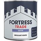 Fortress Trade Satin Brilliant White Trim Paint 1Ltr (316JM)