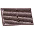 Map Vent Fixed Louvre Vent with Flyscreen Brown 152mm x 76mm (318HY)