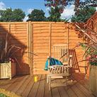 Rowlinson Traditional Lap Fence Panels Honey Brown 6' x 3' Pack of 3 (321PP)