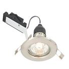 LAP Fixed Mains Voltage Downlight Brushed Chrome (32433)