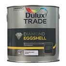 Dulux Trade Diamond Eggshell Pure Brilliant White Trim Quick-Drying Paint 2.5Ltr (32853)