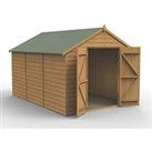 Forest 8' x 11' 6" (Nominal) Apex Shiplap T&G Timber Shed with Base & Assembly (340FL)