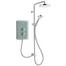 Mira Azora Frosted Green 9.8kW Thermostatic Dual Outlet Electric Shower (343JP)