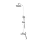 Gainsborough Round Dual Outlet HP Rear-Fed Exposed Chrome Thermostatic Mixer Shower (351HY)