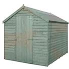 Shire 5' 6" x 6' 6" (Nominal) Apex Overlap Timber Shed (358TJ)