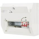 Contactum Defender 1.0 12-Module 8-Way Part-Populated Main Switch Consumer Unit with SPD (372HA)