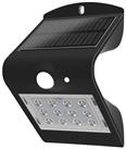 Luceco LEXS22B40-01 Outdoor LED Solar-Powered Wall Light With PIR Sensor Black 220lm (373HG)