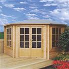 Shire Alcala 9' 6" x 9' 6" (Nominal) Hip Timber Log Cabin (37820)