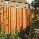 Rowlinson Vertical Board Feather Edge Fence Panels Natural Timber 6' x 4' Pack of 3 (380PR)