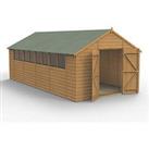 Forest 10' x 19' 6" (Nominal) Apex Shiplap T&G Timber Shed (381FL)