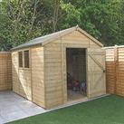 Forest Timberdale 8' 6" x 10' (Nominal) Apex Tongue & Groove Timber Shed with Base (386TF)