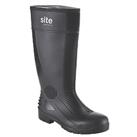 Site Trench Safety Wellies Black Size 10 (39395)