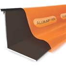 ALUKAP-SS Brown 0-100mm Low Profile Glazing Cap 2000mm x 88mm (401JC)
