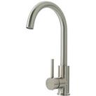 Highlife Bathrooms Eco Single Lever Sink Mixer Brushed Steel (408PW)