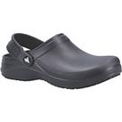 Skechers Riverbound Pasay Metal Free Womens Slip-On Non Safety Shoes Black Size 7 (408TV)