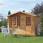 Shire Goodwood 10' x 10' (Nominal) Apex Shiplap T&G Timber Summerhouse with Assembly (40936)