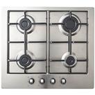 Cooke & Lewis GASUIT4 Gas Hob Stainless Steel 83mm x 580mm (420FH)