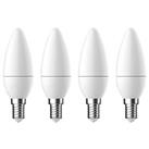 LAP SES Candle LED Light Bulb 250lm 2.2W 4 Pack (421PP)