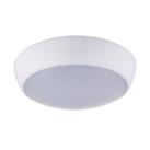 LAP Amazon Indoor & Outdoor Maintained Emergency Round LED Bulkhead Gloss White 16W 1200lm (425P