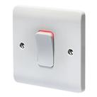 Crabtree Instinct 50A 1-Gang DP Control Switch White with LED (430HV)