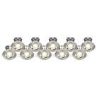 LAP Fixed LED Downlights Brushed Nickel 4.5W 420lm 10 Pack (436PP)