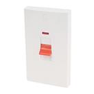 Schneider Electric Ultimate Slimline 50A 2-Gang DP Control Switch White with Neon (4409J)