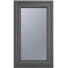 Crystal Right-Hand Opening Obscure Triple-Glazed Casement Anthracite on White uPVC Window 610mm x 11