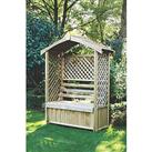 Forest Lyon 4' x 2' (Nominal) Apex Timber Arbour (4589X)