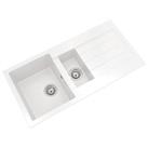 ETAL Comite 1.5 Bowl Composite Kitchen Sink White Reversible 1000mm x 500mm (462RG)