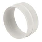 Manrose Round Pipe Connector White 125mm (46702)