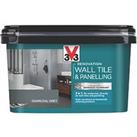 V33 Renovation Wall Tile & Panelling Paint Satin Charcoal Grey 2Ltr (467FW)