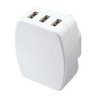 Masterplug 3-Outlet Type A Plug-In USB Charging Plug Adaptor 3.4A (4686G)