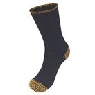 SockShop Heat Holders Reinforced Socks Black / Yellow Size 6-11 (4803V)