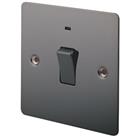 LAP 20A 1-Gang DP Control Switch Black Nickel with Neon with Black Inserts (49117)