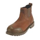 Site Hallissey Safety Dealer Boots Brown Size 9 (492XR)