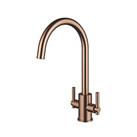 Clearwater Rococo Monobloc Mixer Tap Brushed Copper PVD (506FJ)