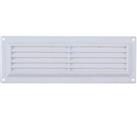 Map Vent Fixed Louvre Vent with Flyscreen White 229mm x 76mm (5104D)