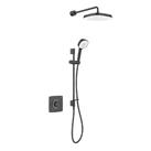 Mira Evoco Rear-Fed Concealed Matt Black Thermostatic Built-In Mixer Shower (516JF)