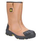 Amblers FS143 Safety Rigger Boots Tan Size 11 (520JV)